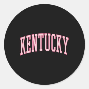 Kentucky Preppy K Classic Round Sticker