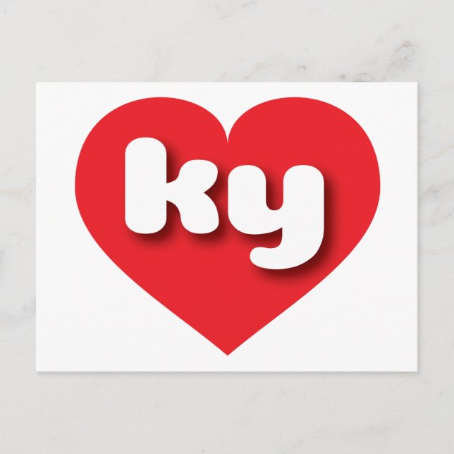 Kentucky red heart - I love ky Postcard (Front)