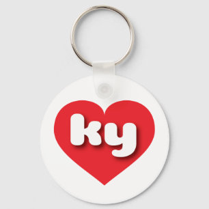 kentucky red heart - mini love keychain