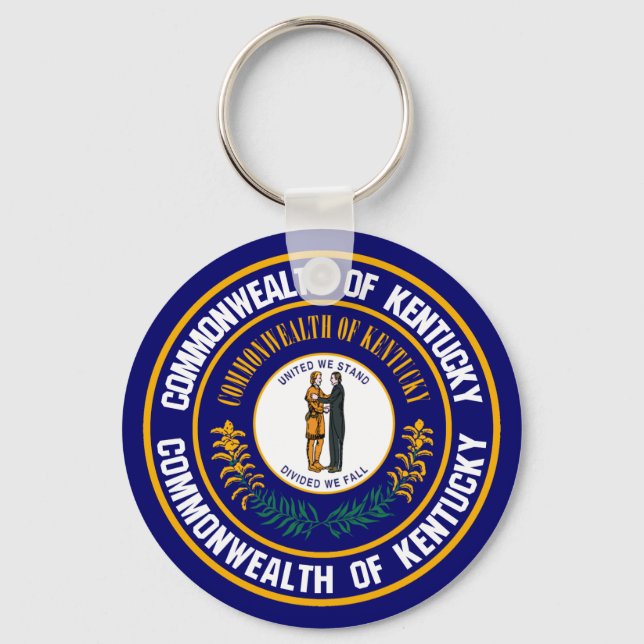 Kentucky Round Emblem Keychain (Front)