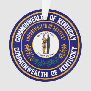 Kentucky Round Emblem Ornament