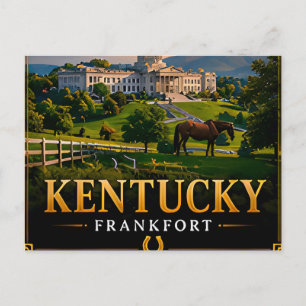 🐎 Kentucky Souvenir For Southern State Travelers  Postcard