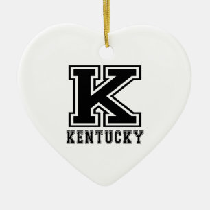 Kentucky State Designs Ceramic Ornament