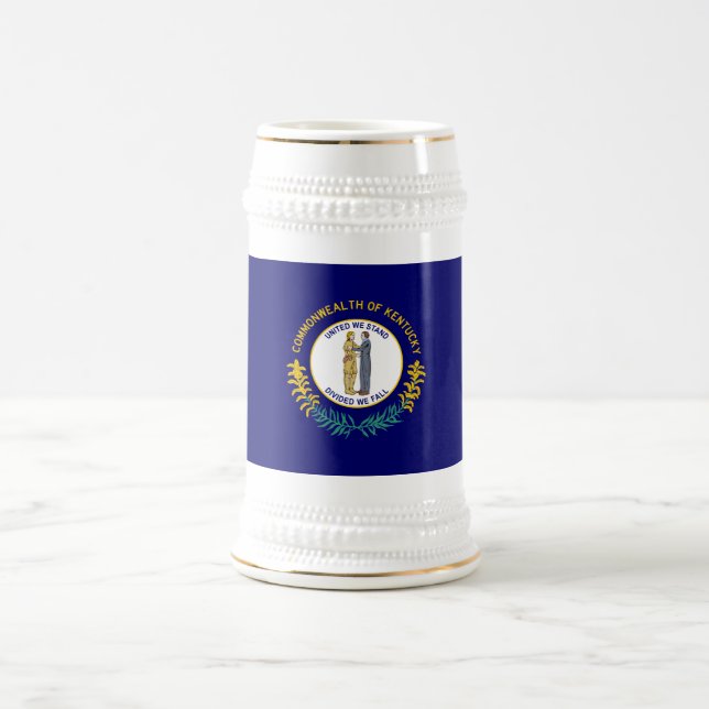 Kentucky State Flag Beer Stein (Center)