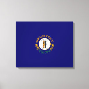Kentucky State Flag Design Canvas Print