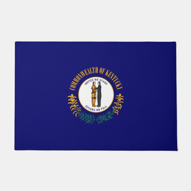 Kentucky State Flag Design Doormat (Front)