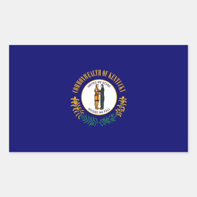 Kentucky State Flag Design Sticker (Front)
