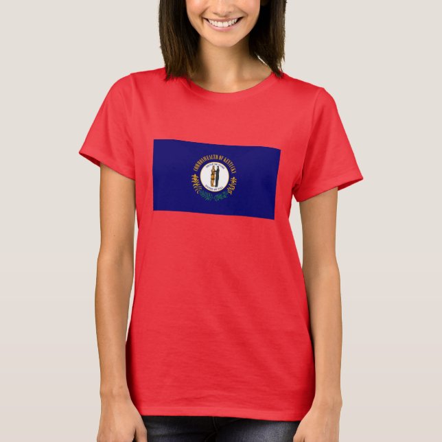 Kentucky State Flag Design T-Shirt (Front)