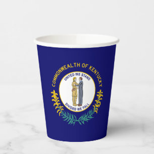 Kentucky State Flag Paper Cups