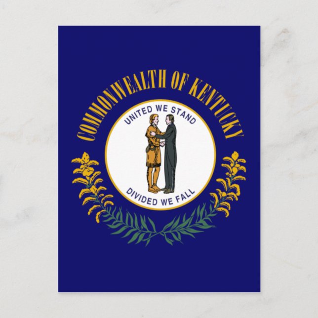 Kentucky State Flag Postcard (Front)