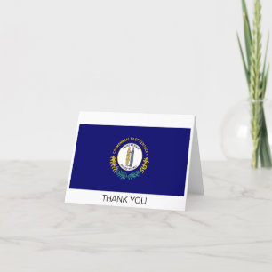 Kentucky State Flag Thank You Card
