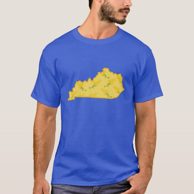 Kentucky State Flower Giant Goldenrod Oversized T-Shirt (Front)