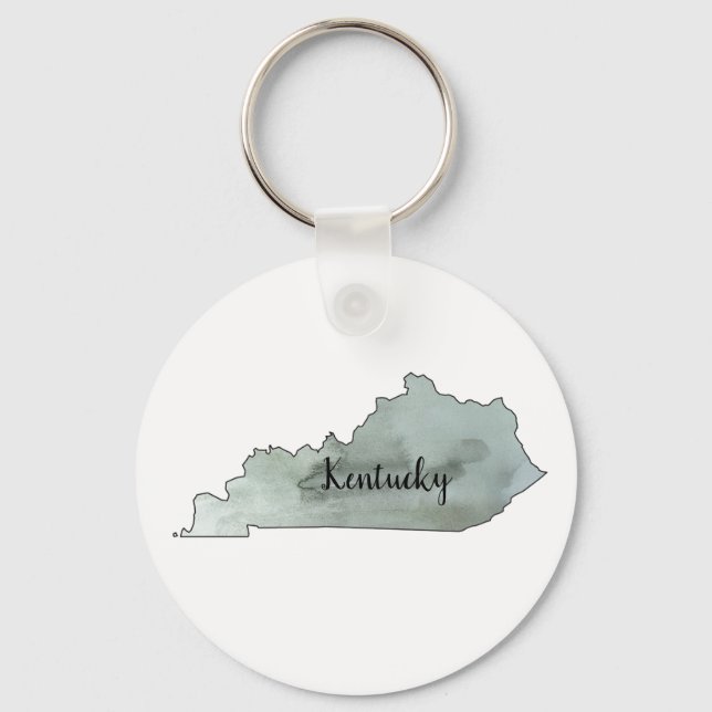 Kentucky State Illustration Keychain (Front)