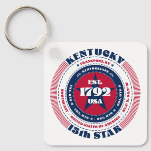 Kentucky State Keychain