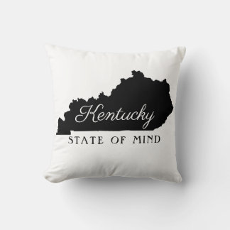 Kentucky State of Mind Throw Pillow