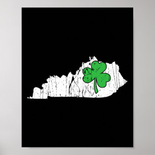 Kentucky State St. Patrick's Day Kentucky Green Sh Poster