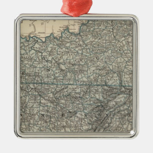 Kentucky, Tennessee 2 Metal Ornament