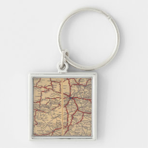 Kentucky, Tennessee 3 Keychain