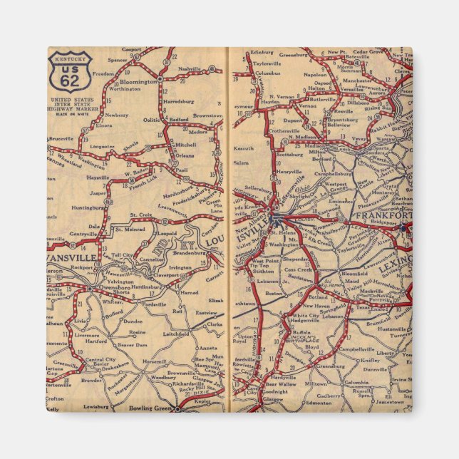 Kentucky, Tennessee 3 Magnet (Front)