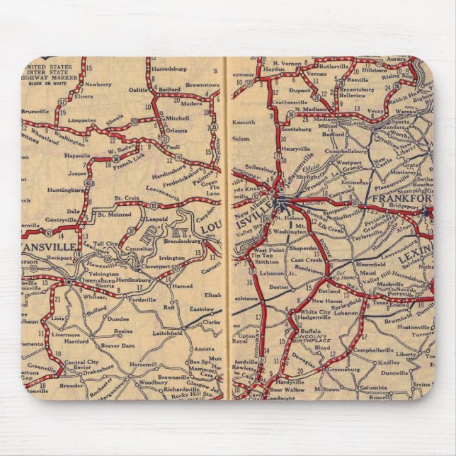 Kentucky, Tennessee 3 Mouse Pad (Front)