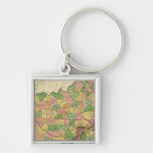Kentucky, Tennessee and part of Illinois Keychain