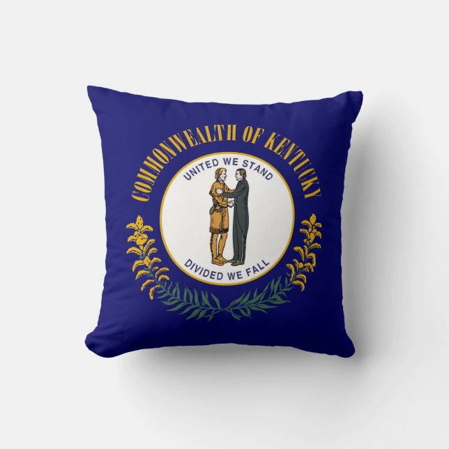 Kentucky Throw Pillow (Front)