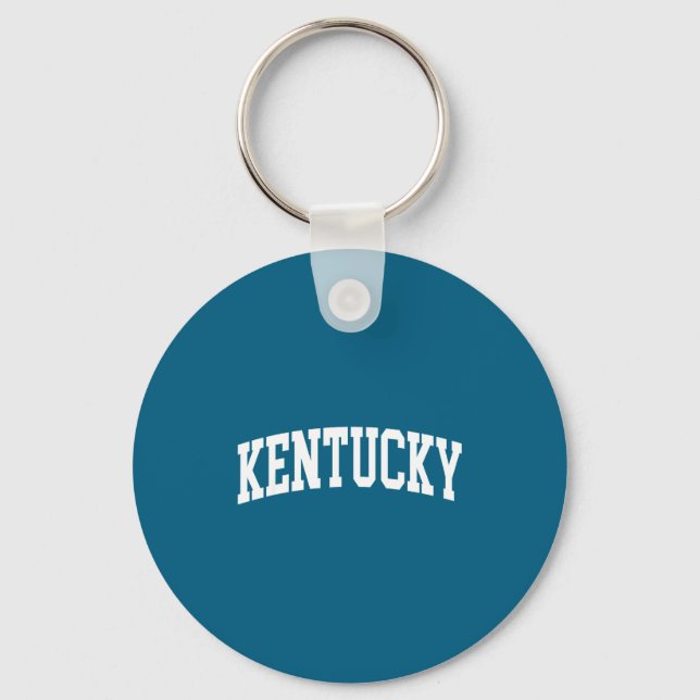 Kentucky - throwback design - classic  keychain (Front)