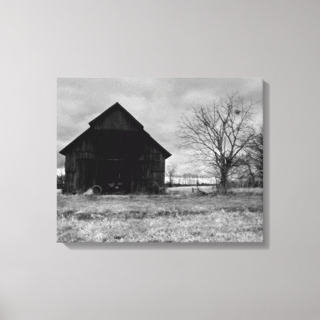 Kentucky Tobacco Barn 2 Canvas Print (Front)