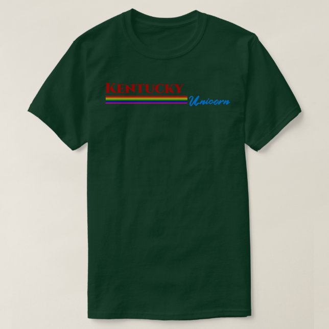 Kentucky Unicorn Gift TShirt (Design Front)