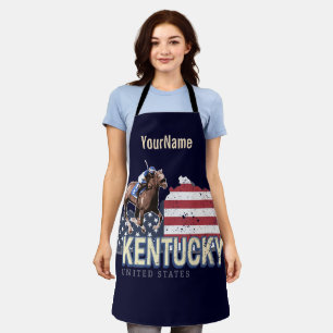 Kentucky United States Retro State Map Vintage USA Apron