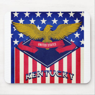 Kentucky USA Flag Mouse Pad