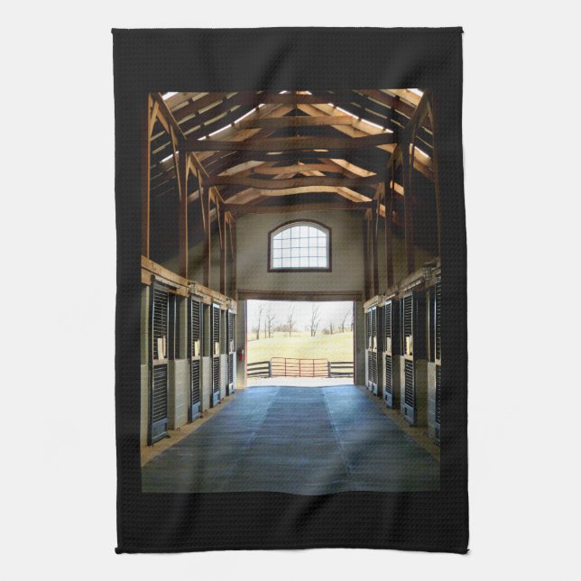 Kentucky View from the Barn Kitchen Towel (Vertical)