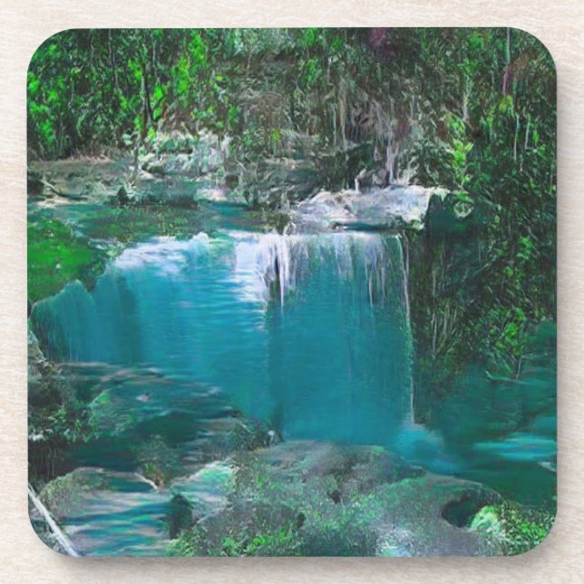 Kentucky Waterfall Hard Plastic Coaster (Front)