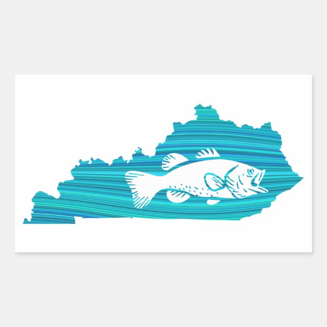 Kentucky Wave Fishing Sticker (Front)