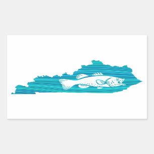 Kentucky Wave Fishing Sticker