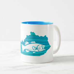 Kentucky Wave Fishing Two-Tone Coffee Mug