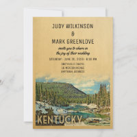 Kentucky Wedding Invitation Vintage Nature