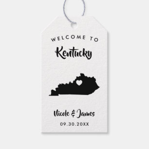 Kentucky Wedding Welcome Bag Tags for Hotel Guests