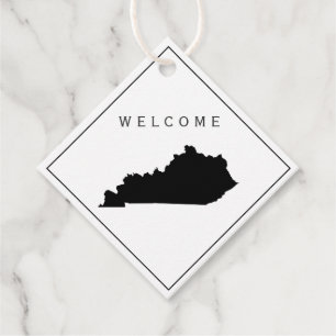 Kentucky Welcome Bag Gift Tag for Wedding Weekend