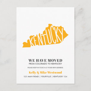 KENTUCKY We've moved New address New Home   Postcard