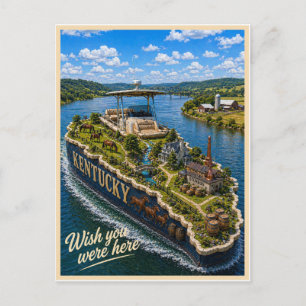 Kentucky   Wish You Were Here   State Series Postcard