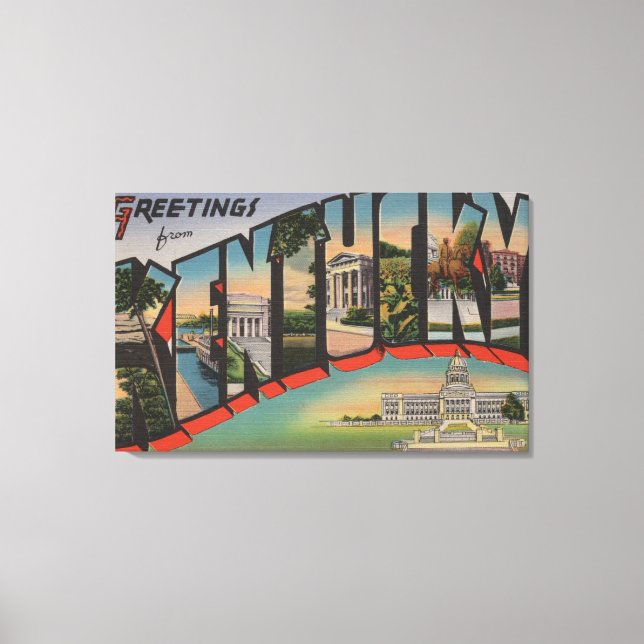 KentuckyLarge Letter ScenesKentucky Canvas Print (Front)