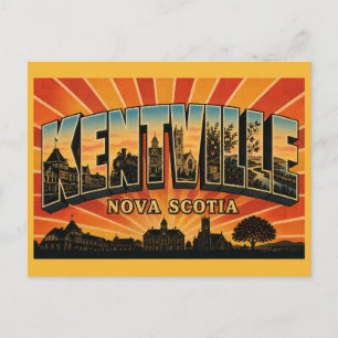 Kentville Nova Scotia Apple Capital Postcard