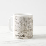 Kenwood California Map MUG<br><div class="desc">What an amazing old,  vintage map of the historic town of Kenwood,  California.  In the heart of the Valley of the Moon,  this town is brimming with wineries and of course vast vineyard land.  The mug is the first of many to come depicting Northern California's wine country!</div>