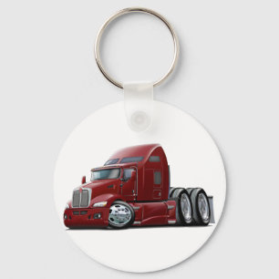 Kenworth 660 Maroon Truck Keychain