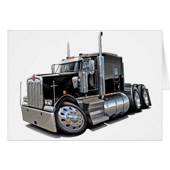 Kenworth w900 Black Truck (Devant horizontal)