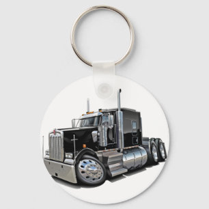 Kenworth w900 Black Truck Keychain
