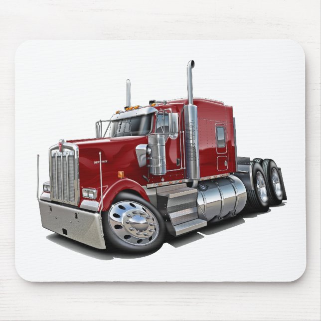 Kenworth w900 Maroon Truck Mouse Pad (Front)