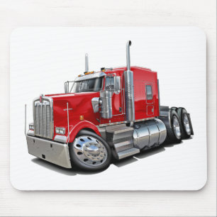 Kenworth w900 Red Truck Mouse Pad