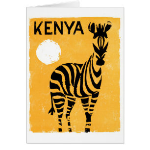 Kenya Africa Vintage Travel Poster Restored